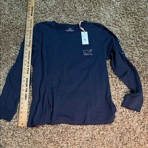 Vineyard Vines Classic Navy Long Sleeve Tee
